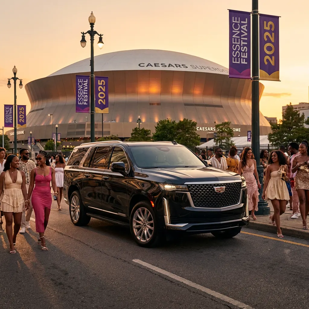 Ride to Essence Fest With Your Whole Crew, Jazzy Limousine & Shuttle New Orleans