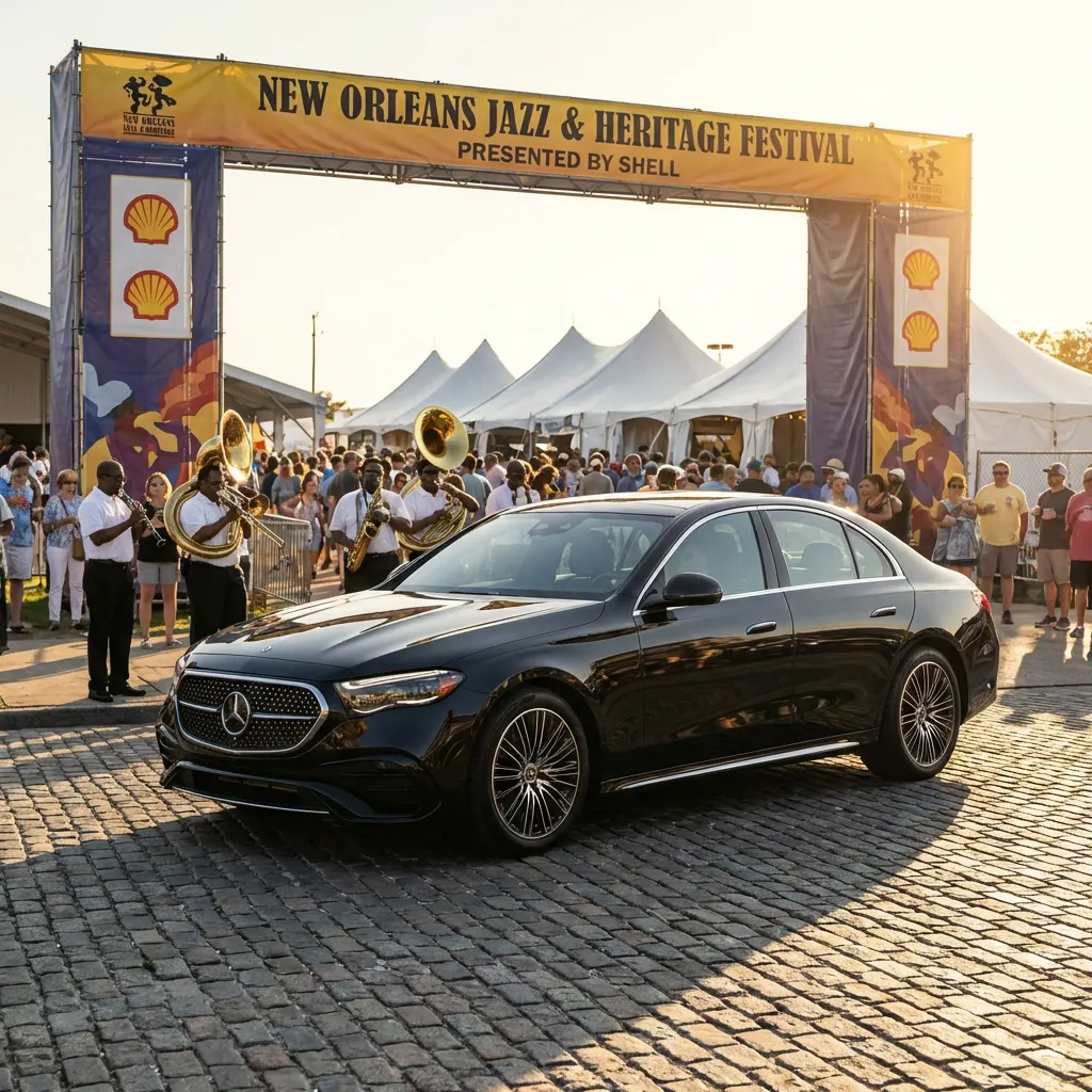 Your Ride to Jazz Fest Starts the Party Early, Jazzy Limousine & Shuttle New Orleans