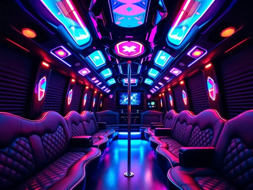 Limo Party Bus, Jazzy Limousines Party Bus
