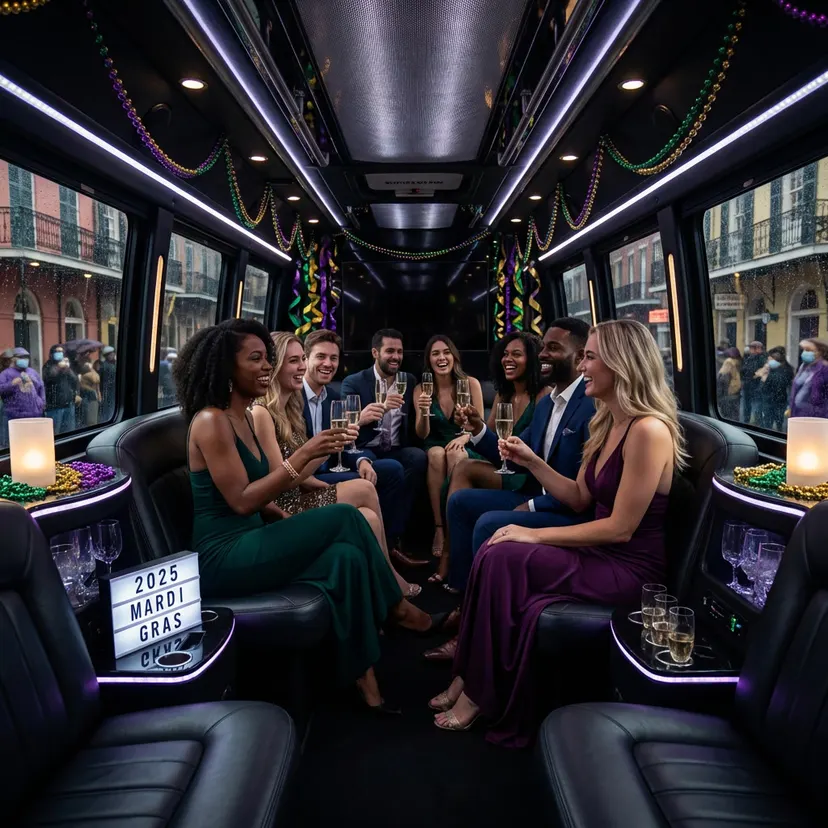 Dealing With Traffic During Peak Mardi Gras Hours, New Orleans luxury transportation