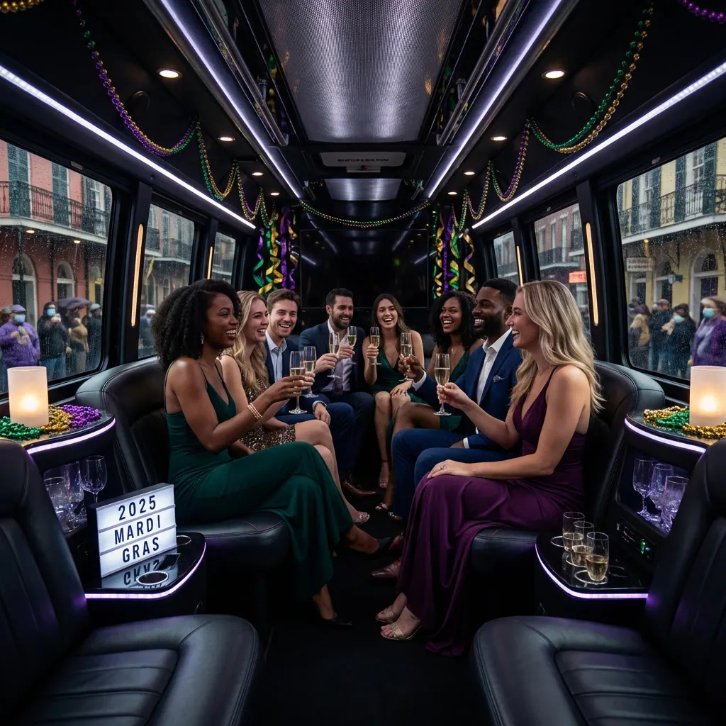 Dealing With Traffic During Peak Mardi Gras Hours, New Orleans luxury transportation