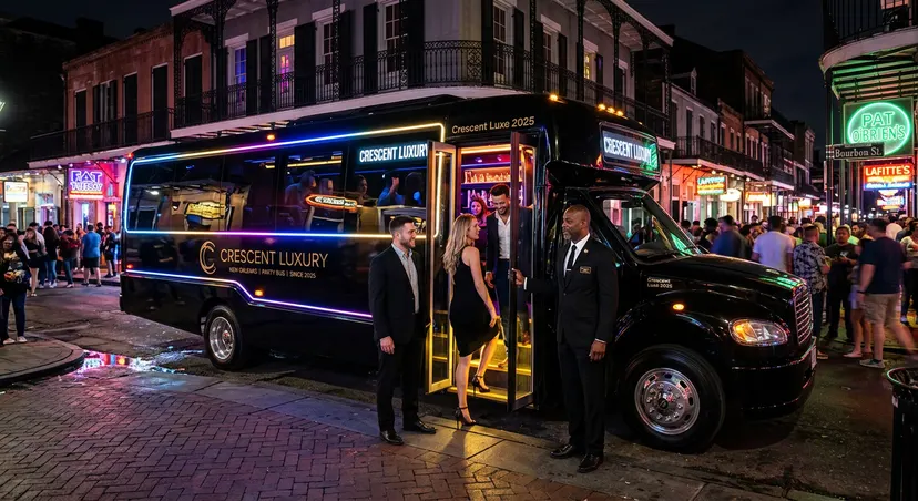 New Orleans Party Bus Rental: Pricing, Capacity and Booking, New Orleans luxury transportation