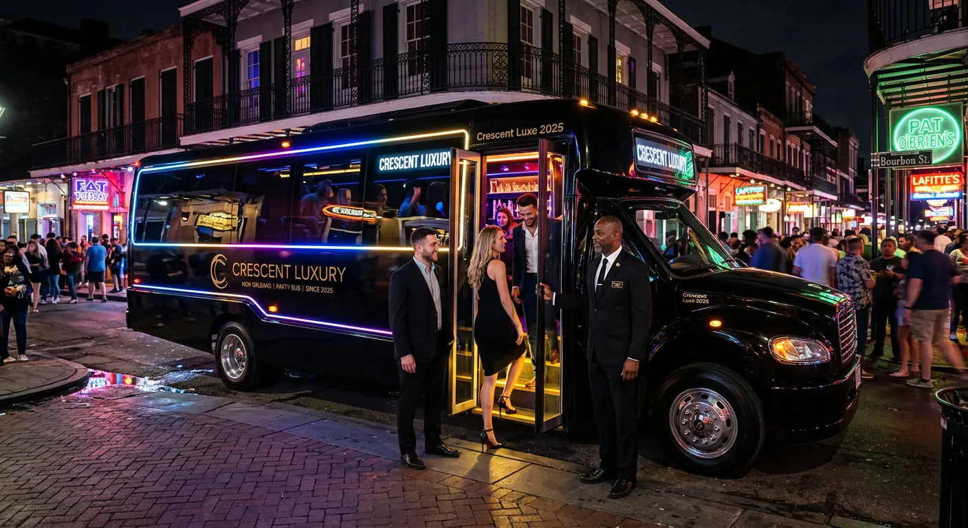 New Orleans Party Bus Rental: Pricing, Capacity and Booking, New Orleans luxury transportation
