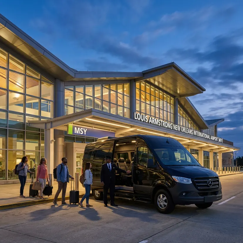 Effortless Travel: Your Guide to New Orleans Airport Shuttle Transportation Between the City and MSY Louis Armstrong International Airport, New Orleans luxury transportation
