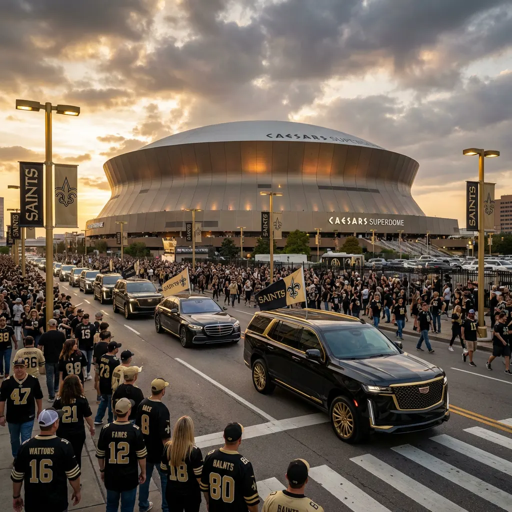 Group Transportation Problems During Saints Games And Their Solutions, New Orleans luxury transportation