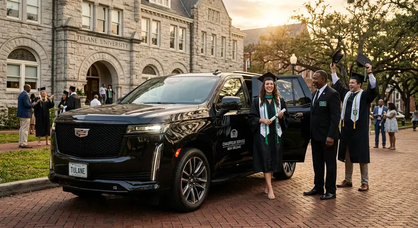 Tulane Graduation 2025: Luxury Transportation for Your Big Day, New Orleans luxury transportation